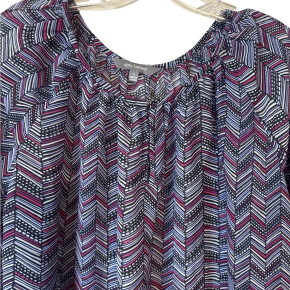 ❤️Daisy Fuentes print blouse large - Picture 3 of 8